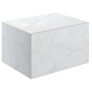 Nature White Marble 600mm Wall Hung Unit with Shelf