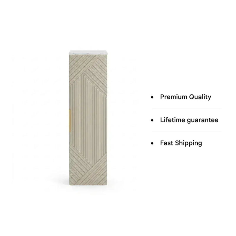Octavia Matt Oat 350mm Tall Wall Hung Unit