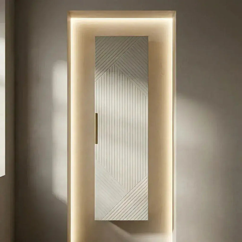 Octavia Matt Oat 350mm Tall Wall Hung Unit