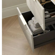 Octavia Matt Oat 610mm Floor Standing 2 Drawer Basin Unit & Ceramic basin
