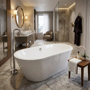 Omnia Freestanding Bath, White, 1700 x 755mm