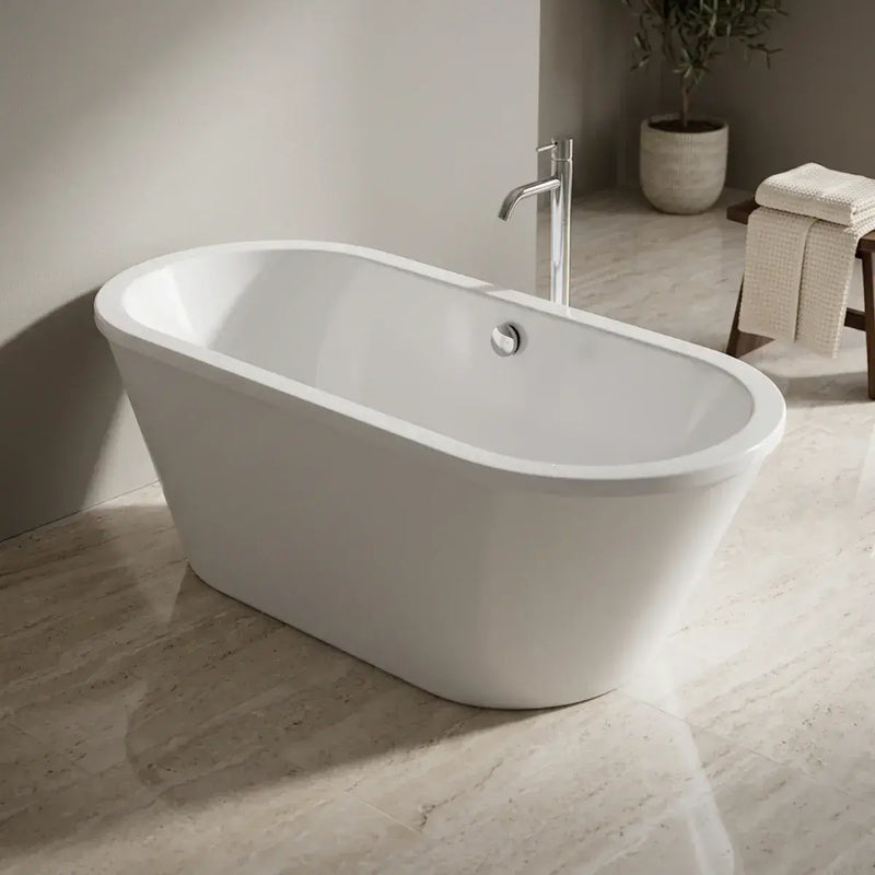 Omnia Freestanding Bath, White, 1700 x 755mm
