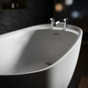 Ophelia 1700 x 780mm Single Ended Freestanding Slipper Bath | Luxury Tap Ledge Design