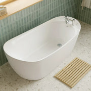 Ophelia 1700 x 780mm Single Ended Freestanding Slipper Bath | Luxury Tap Ledge Design