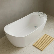 Ophelia 1700 x 780mm Single Ended Freestanding Slipper Bath | Luxury Tap Ledge Design