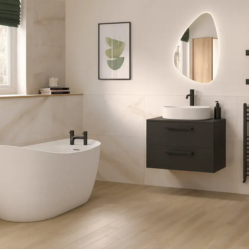 Ophelia 1700 x 780mm Single Ended Freestanding Slipper Bath | Luxury Tap Ledge Design