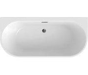 Orien Back to Wall Freestanding Bath 1500 x 750mm with Optional Colour Waste