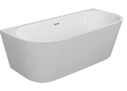 Orien Back to Wall Freestanding Bath 1500 x 750mm with Optional Colour Waste