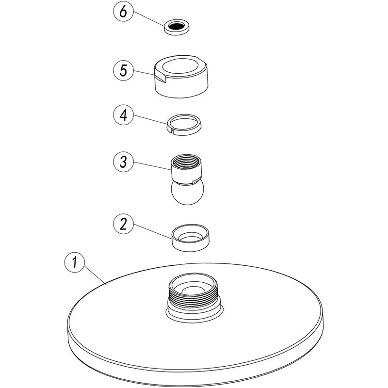 Orla 200mm Round Showerhead - Chrome