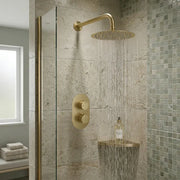 Orla Round Concealed Shower Valve & Kit Pack 1 - Brushed Brass