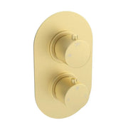Orla Round Concealed Shower Valve & Kit Pack 1 - Brushed Brass