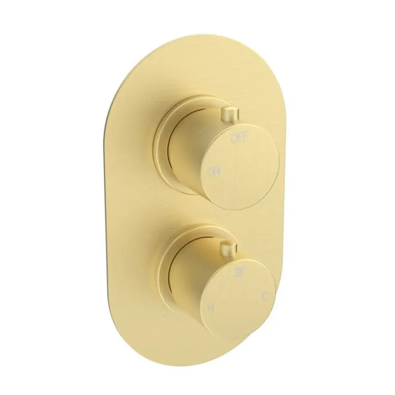 Orla Round Concealed Shower Valve & Kit Pack 1 - Brushed Brass