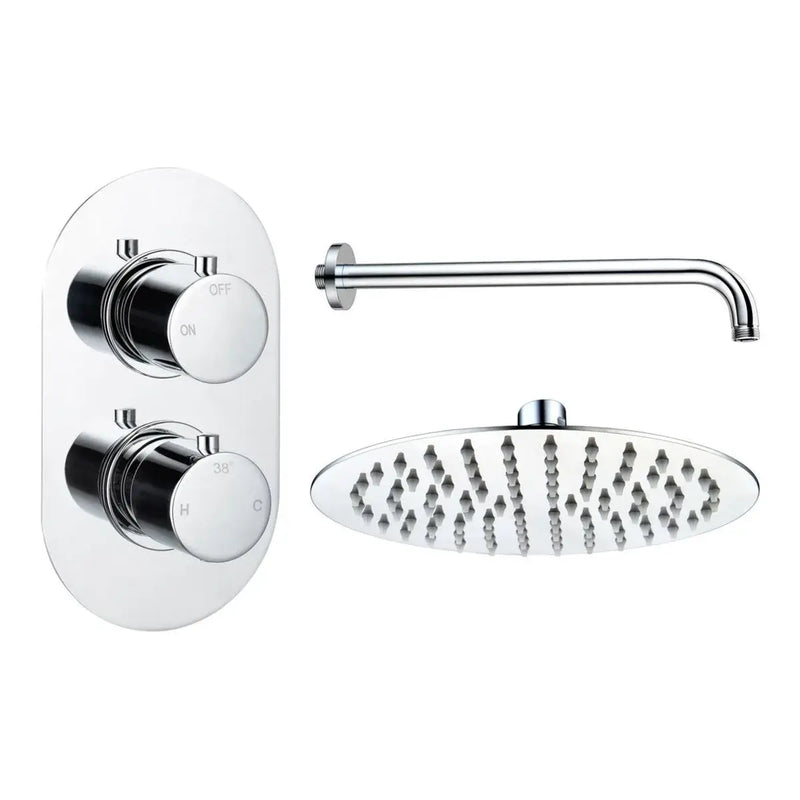Orla Round Concealed Shower Valve & Kit Pack 1 - Chrome