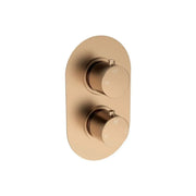 Orla Round Concealed Shower Valve & Kit Pack 2 - Brushed Bronze