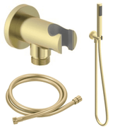 Orla Round Concealed Shower Valve & Kit Pack 4 - Brushed Brass
