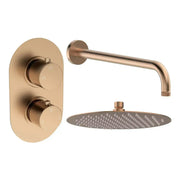 Orla Round Shower Valve & Kit Pack 1 - Brushed Bronze