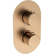 Orla Round Shower Valve & Kit Pack 2 - Brushed Bronze