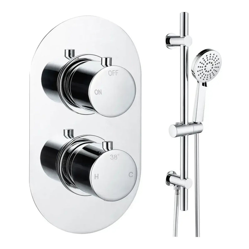 Orla Round Shower Valve & Kit Pack 2 - Chrome