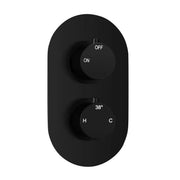 Orla Round Shower Valve & Kit Pack 2 - Matt Black