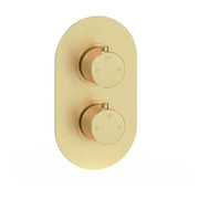 Orla Round Shower Valve & Kit Pack 3 - Brushed Brass