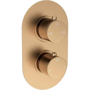 Orla Round Shower Valve & Kit Pack 3 - Brushed Bronze