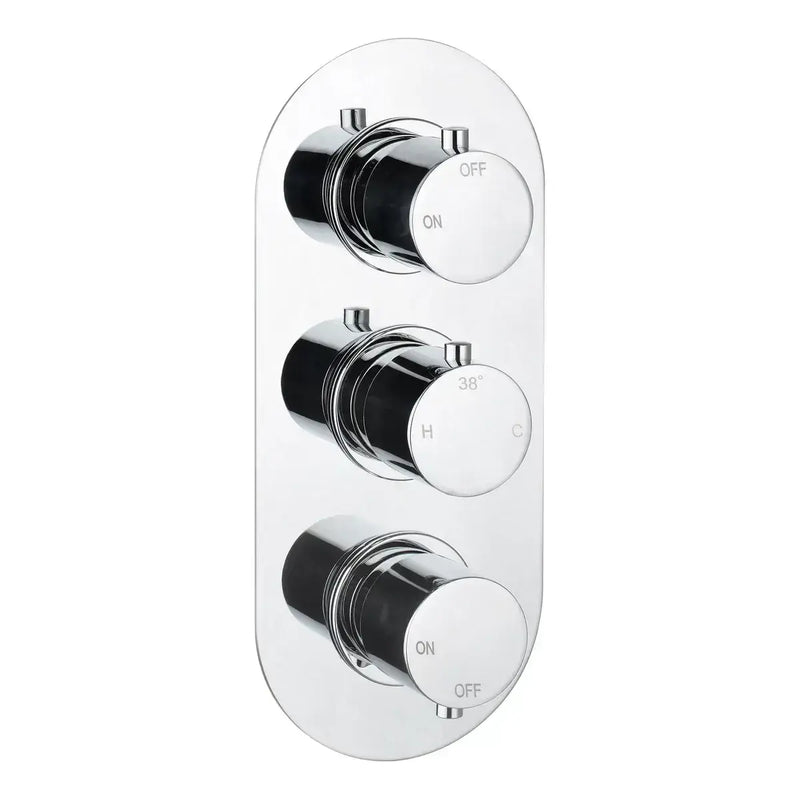 Orla Round Shower Valve & Kit Pack 3 - Chrome