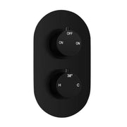 Orla Round Shower Valve & Kit Pack 3 - Matt Black