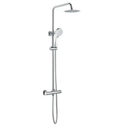 Orla Round Thermostatic Bar Mixer w/Riser Kit - Chrome