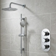 Orla Shower Pack - Twin Outlet - Triple Shower Handle Shower Valve