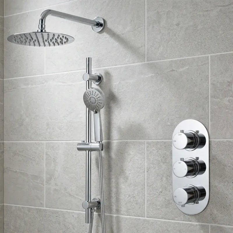Orla Shower Pack - Twin Outlet - Triple Shower Handle Shower Valve