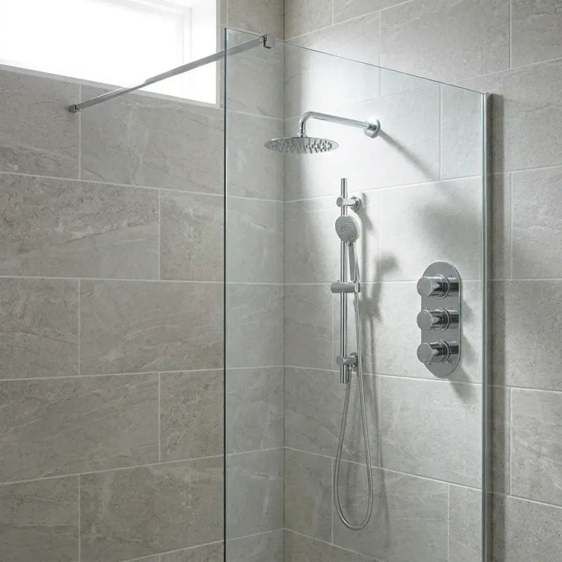 Orla Shower Pack - Twin Outlet - Triple Shower Handle Shower Valve