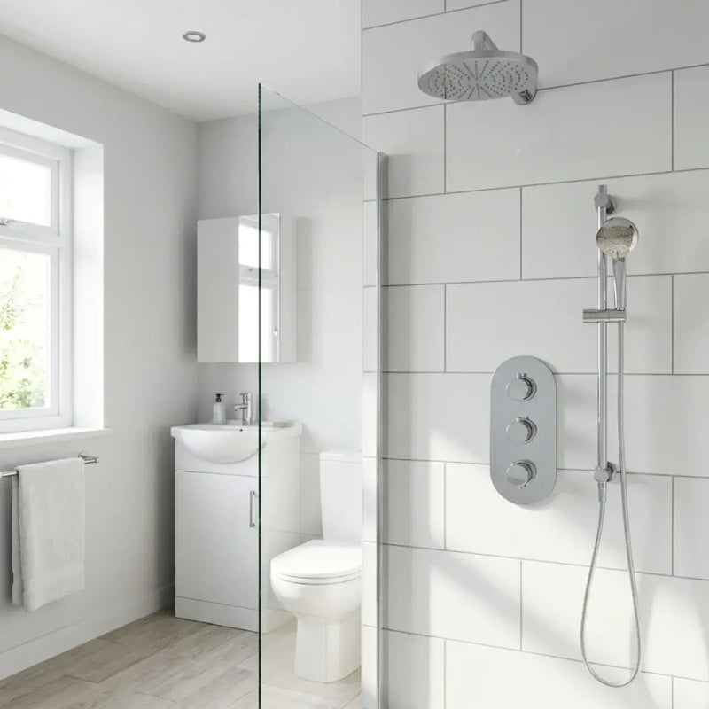 Orla Shower Pack - Twin Outlet - Triple Shower Handle Shower Valve