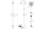 Orla Shower Pack - Twin Outlet - Triple Shower Handle Shower Valve