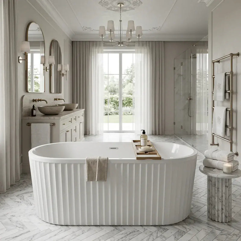Paradias Fluted Freestanding Bath 1700 x 750mm