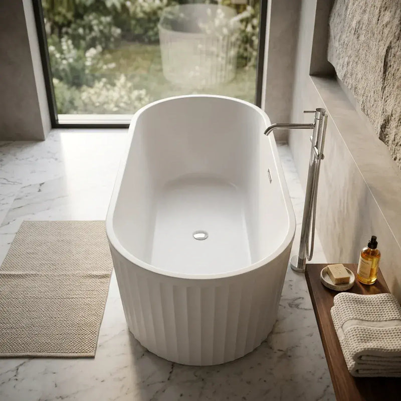 Paradias Fluted Freestanding Bath 1700 x 750mm