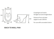 Parum Back To Wall Toilet With Soft Close Seat