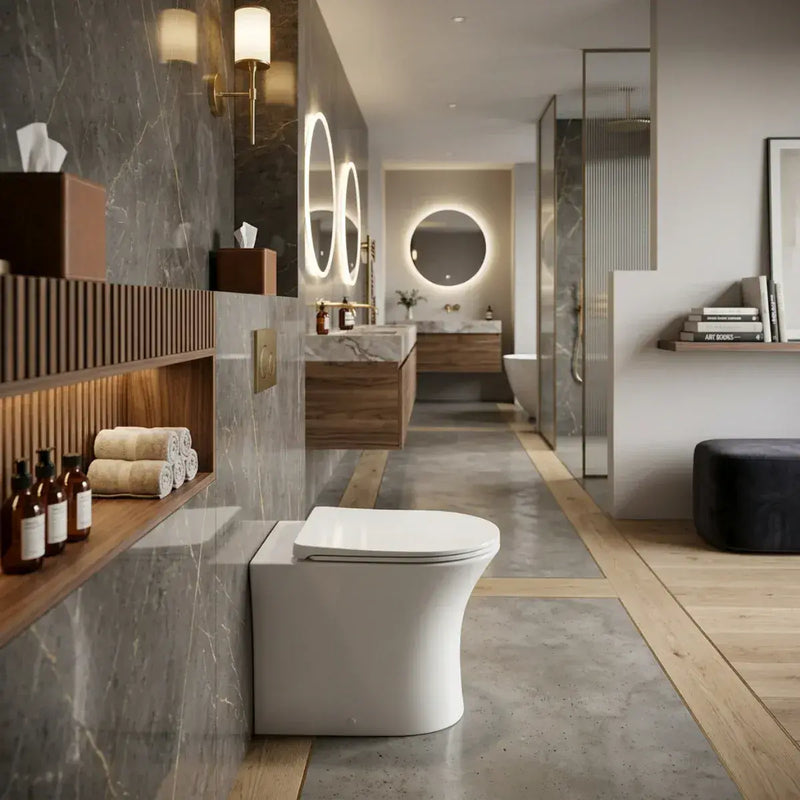 Parum Back To Wall Toilet With Soft Close Seat