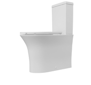 Parum, Rimless Close Coupled Toilet with Soft Close Seat, Fully Shrouded