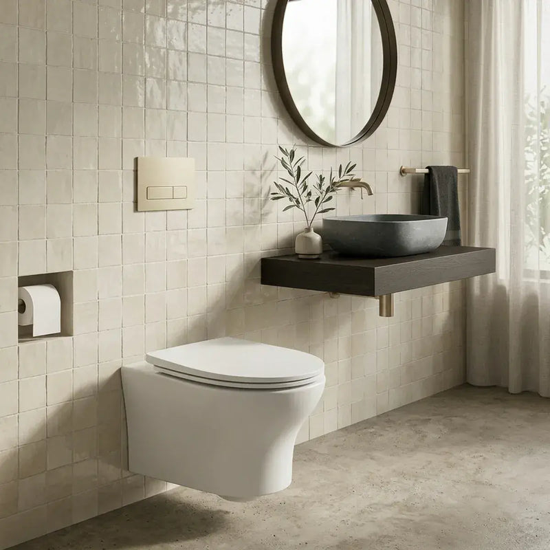 Parum Rimless Wall Hung Toilet With Soft Close Seat