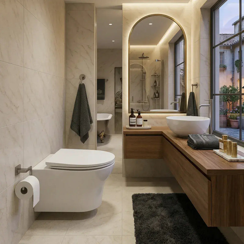 Parum Rimless Wall Hung Toilet With Soft Close Seat