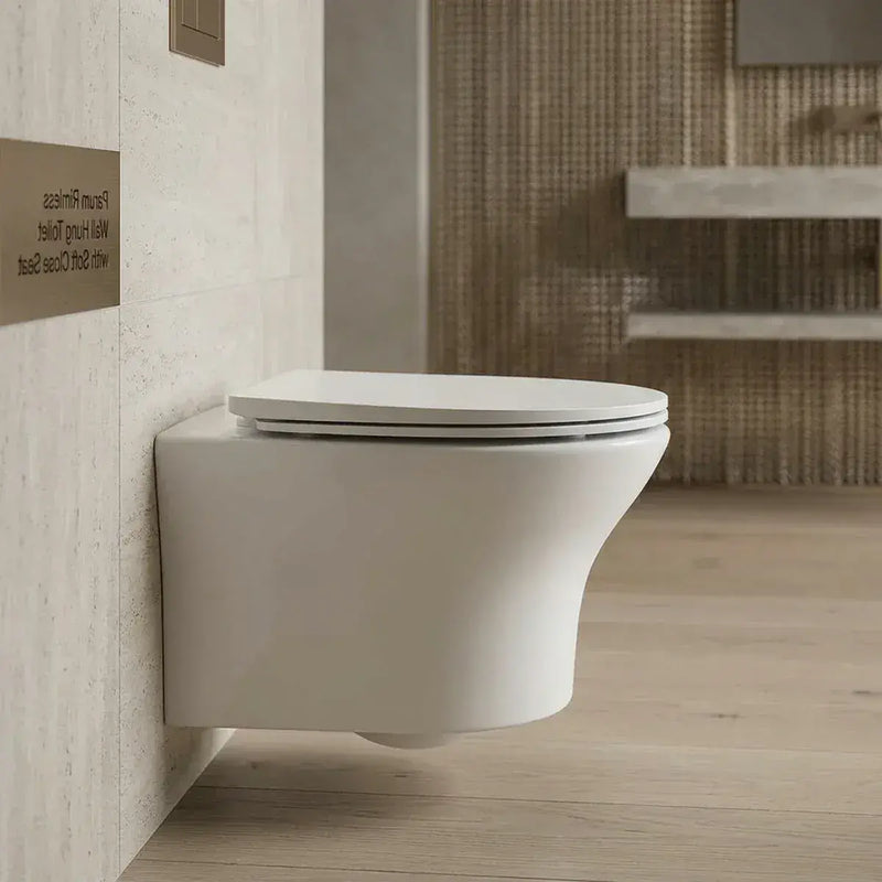 Parum Rimless Wall Hung Toilet With Soft Close Seat