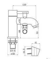 Pesco Bath Shower Mixer Tap, Brushed Bronze, Modern Lever Style