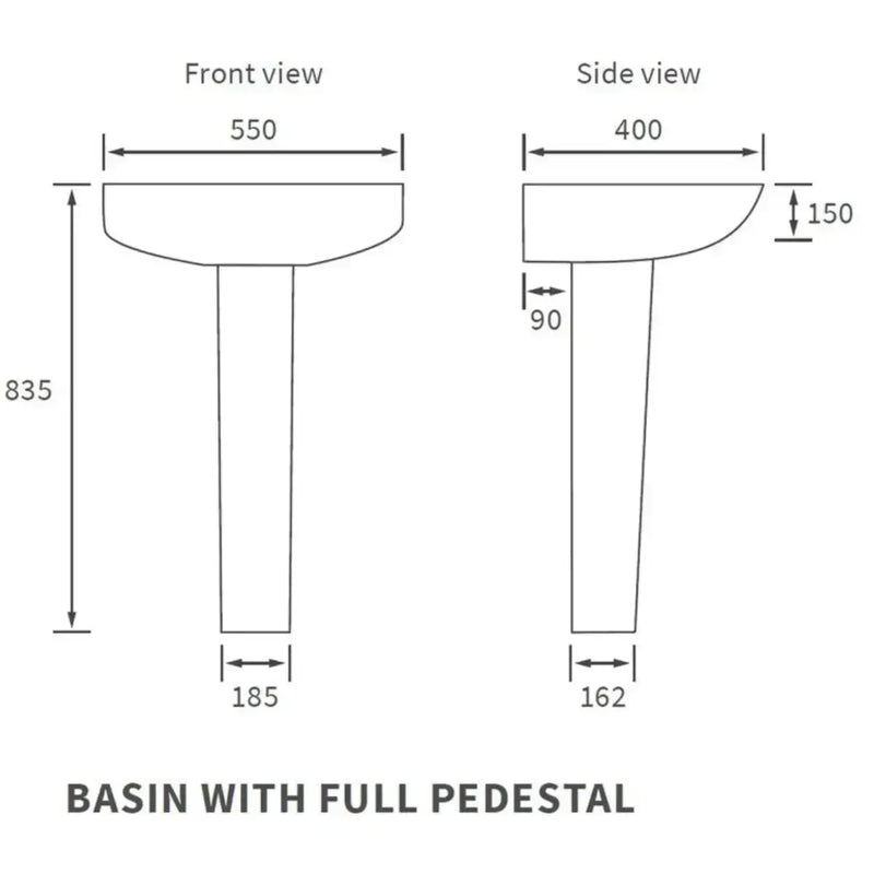 Pesco Brushed Brass 800mm Quadrant Shower Pack