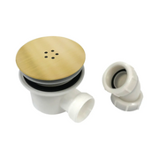 Pesco Brushed Brass 800mm Quadrant Shower Pack