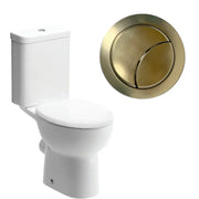 Pesco Brushed Brass 800mm Quadrant Shower Pack