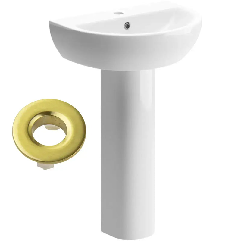 Pesco Brushed Brass 800mm Quadrant Shower Pack