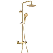 Pesco Brushed Brass 900mm Quadrant Shower Pack