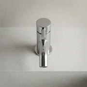 Pesco Cloakroom Basin Mixer Tap with Click-Clack Waste, Chrome, Modern Lever Style