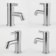 Pesco Cloakroom Basin Mixer Tap with Click-Clack Waste, Chrome, Modern Lever Style