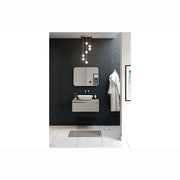 Pesco Mono Wall Mounted Basin Tap, Brushed Brass, Modern Lever Style